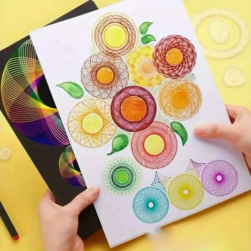 22-Pieces: Transparent Magic Template to Create Stunning Spiral Diagrams - A-1 Thread Vault