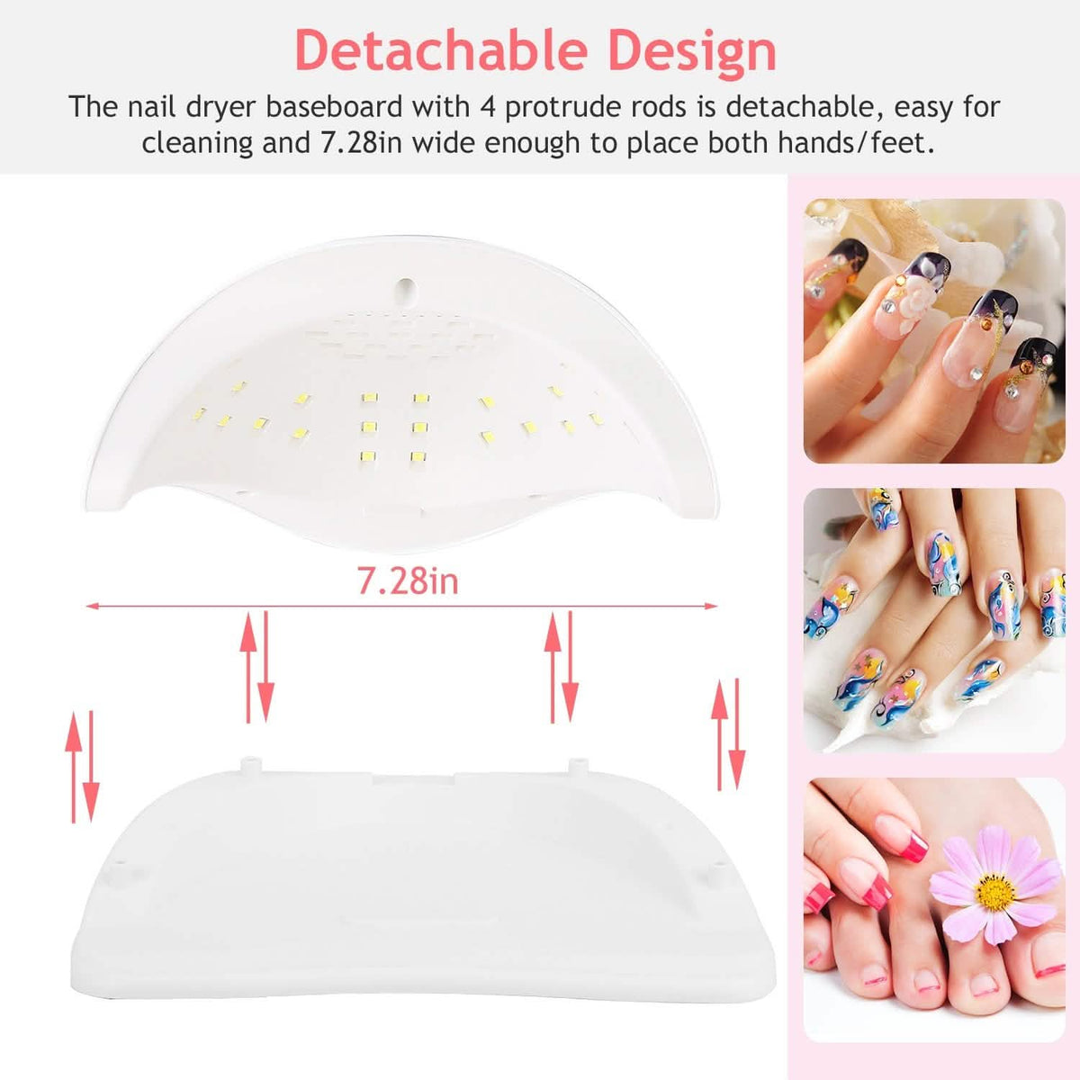 220W UV LED Nail Lamp Gel Polish Dryer - A-1 Thread Vault