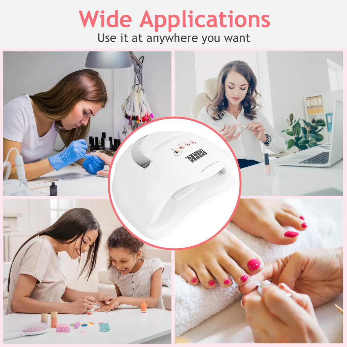 220W UV LED Nail Lamp Gel Polish Dryer - A-1 Thread Vault
