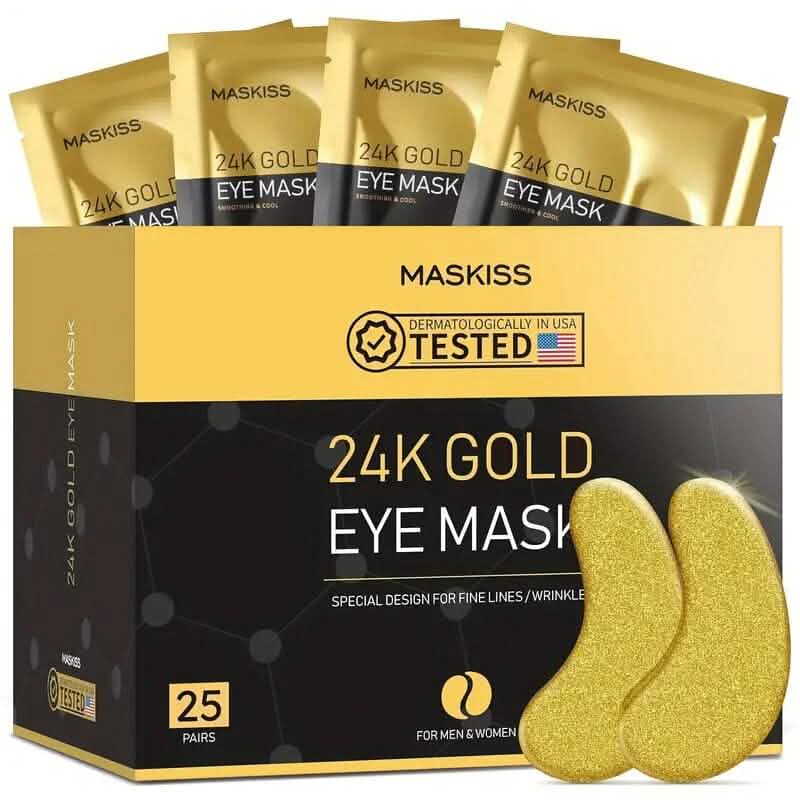25-Pairs: 24K Gold Eye Mask - A-1 Thread Vault