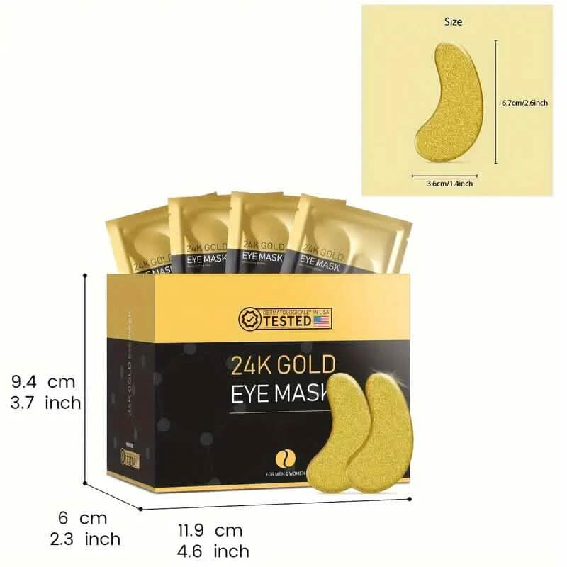 25-Pairs: 24K Gold Eye Mask - A-1 Thread Vault