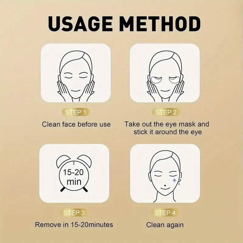 25-Pairs: 24K Gold Eye Mask - A-1 Thread Vault
