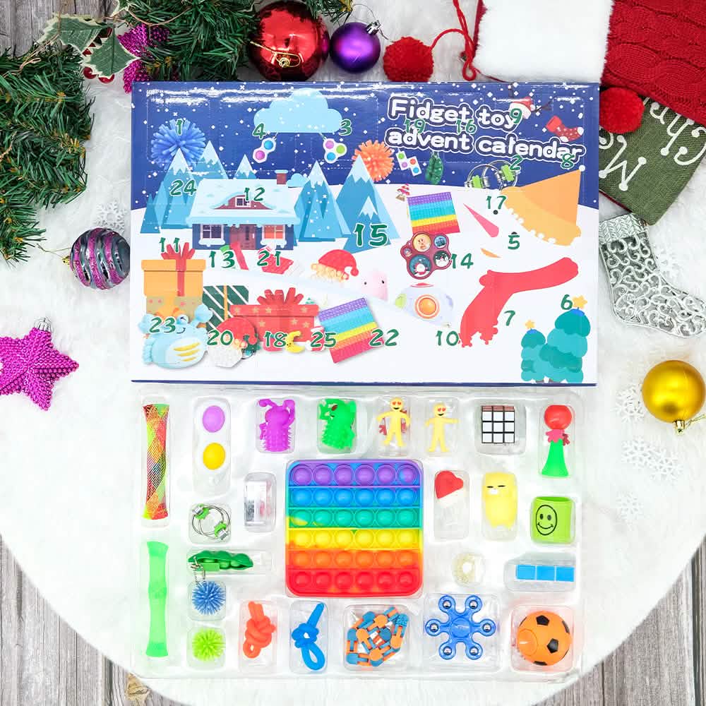 25-Piece: Christmas Advent Fidget Toy Calendar - A-1 Thread Vault