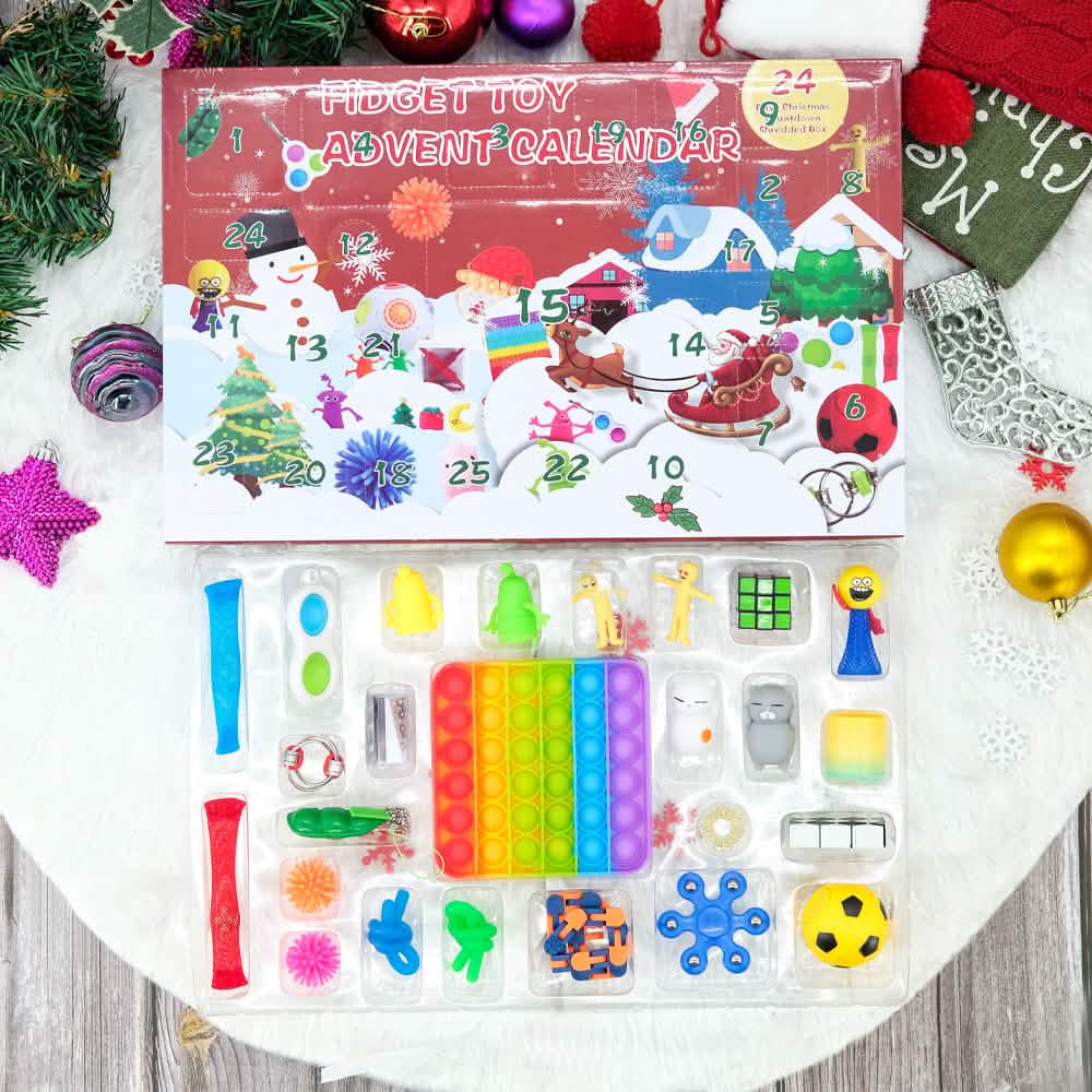 25-Piece: Christmas Advent Fidget Toy Calendar - A-1 Thread Vault