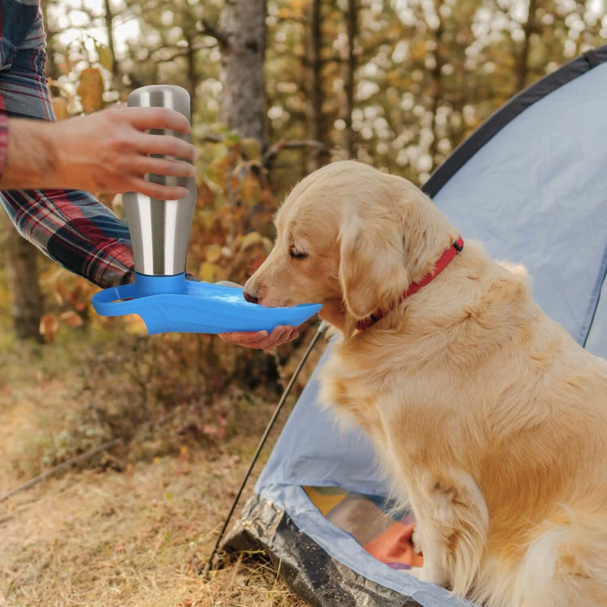 25oz Portable Dog Stainless Steel Water Dispenser Leak Proof Design - A-1 Thread Vault