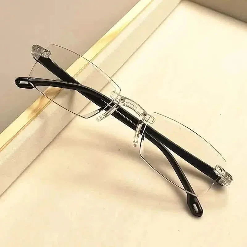 2K Style Rimless Reading Glasses for Men & Women - A-1 Thread Vault
