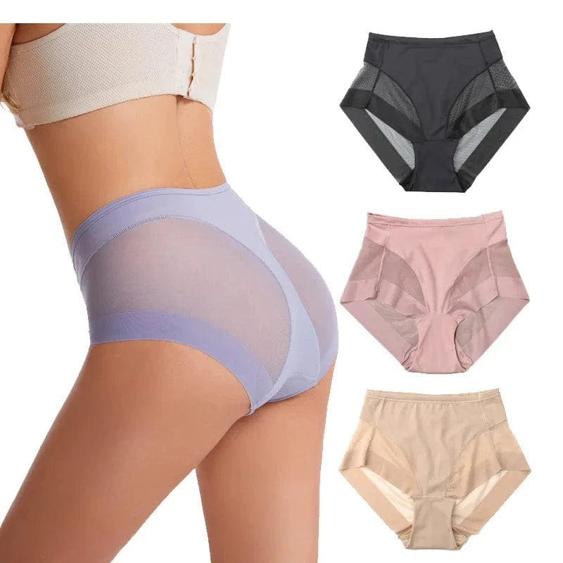 2Pcs/Set Women Tummy Control Panties Butt Lifter High Rise Briefs Shapewear Female Sexy Lingerie Seamless Underwear S-3XL - A-1 Thread Vault