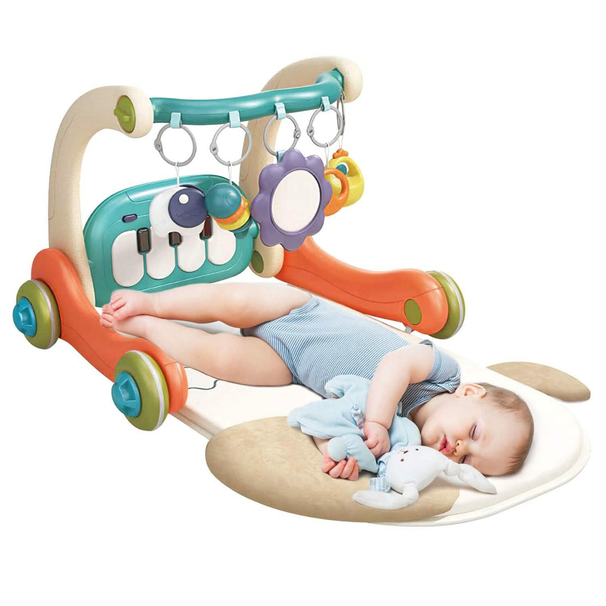 3-in-1 Baby Gym Playmat with Learning Walker for 0-12 Months Old - A-1 Thread Vault