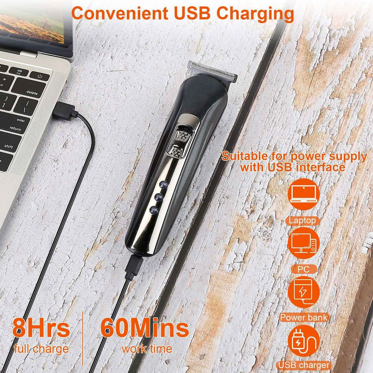 3-in-1 Rechargeable Hair Clipper Cordless Hair Trimmer Shaver - A-1 Thread Vault