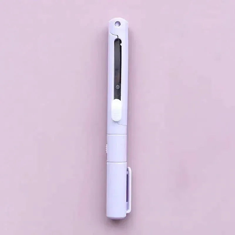 3-Pack: 2-in-1 Pen Style Scissors with Paper Cutter - A-1 Thread Vault