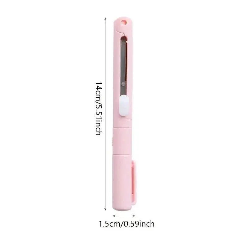 3-Pack: 2-in-1 Pen Style Scissors with Paper Cutter - A-1 Thread Vault