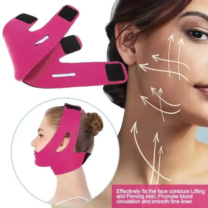 3-Pack: Face Lifting Firming Bandage Face Belt - A-1 Thread Vault