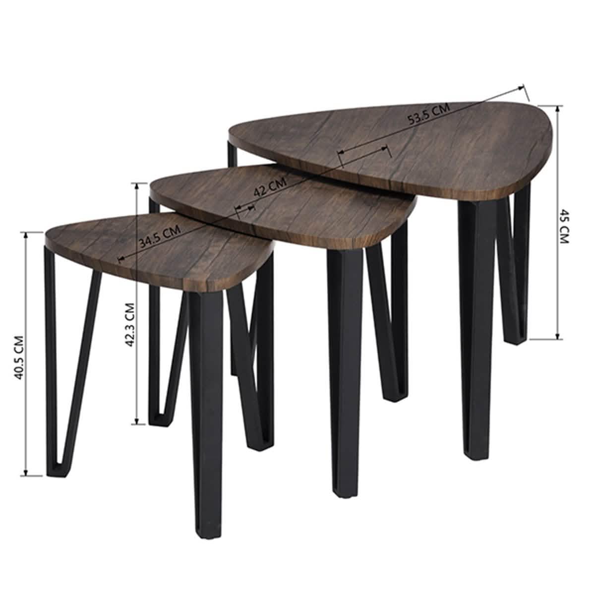 3-Pack: Stacking Side Table Set - A-1 Thread Vault