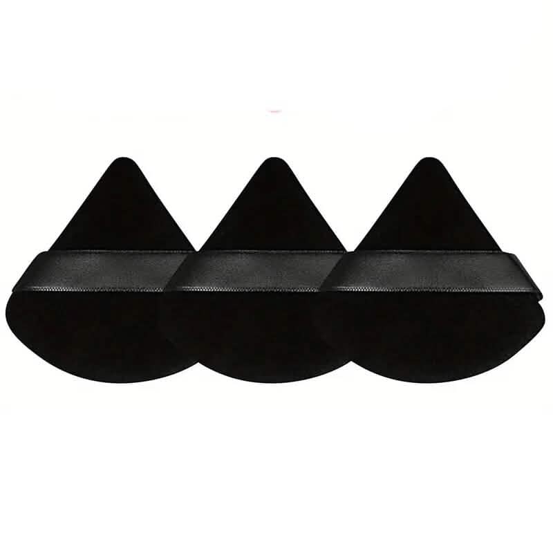 3-Pack: Triangle Powder Puff for Loose Powder and Liquid Cosmetic - A-1 Thread Vault