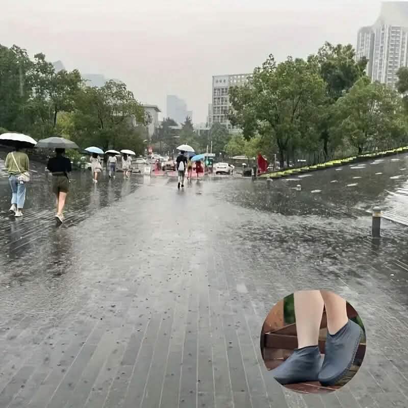 3-Pairs: Outdoor Latex Rain Boots Waterproof Shoe Cover - A-1 Thread Vault