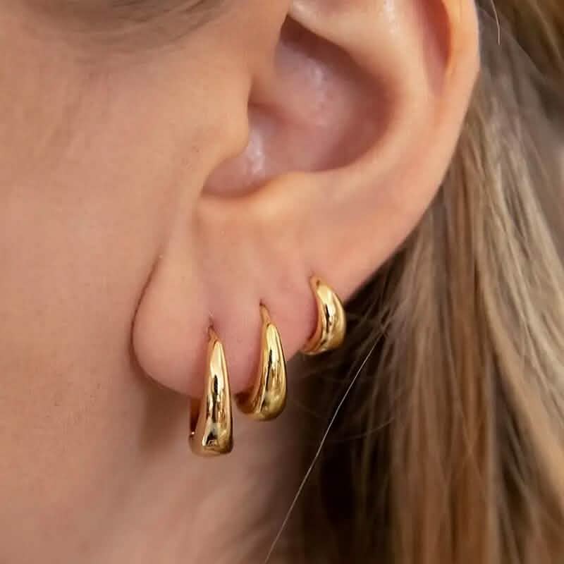 3-Pairs: Stylish and Simple Copper Earrings - A-1 Thread Vault