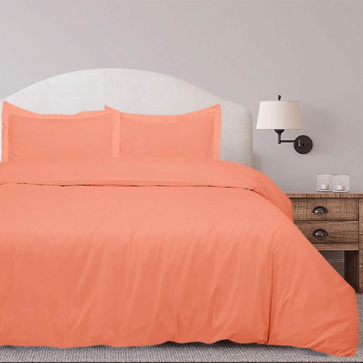 3-Piece Set: Royal Linens Double Brushed Full Duvet Covers With Zipper Closure - A-1 Thread Vault