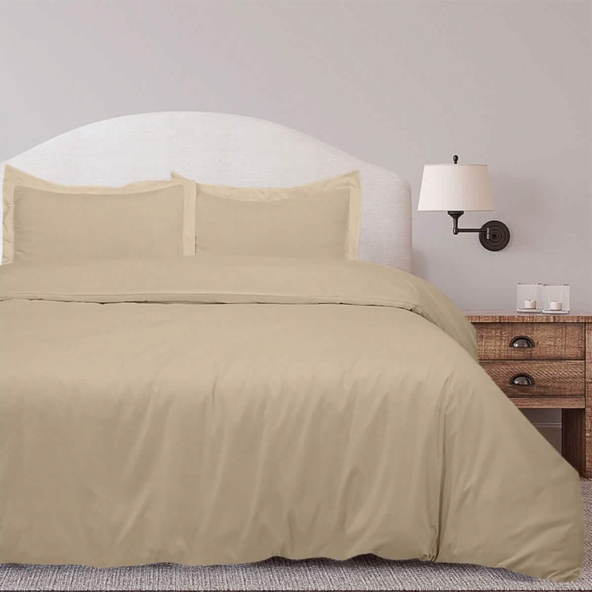 3-Piece Set: Royal Linens Double Brushed Full Duvet Covers With Zipper Closure - A-1 Thread Vault