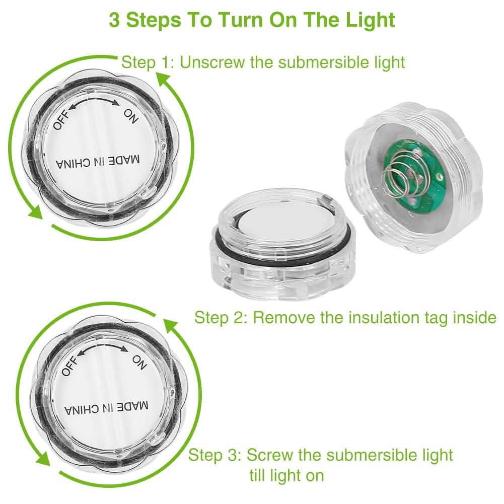 3-Pieces: Submersible LED Tea Lights Waterproof Candle Lights - A-1 Thread Vault