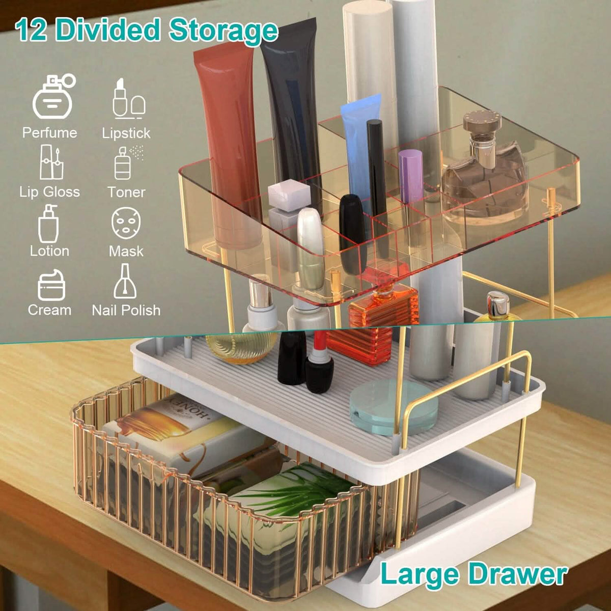 3-Tier Make Up Organizer - A-1 Thread Vault