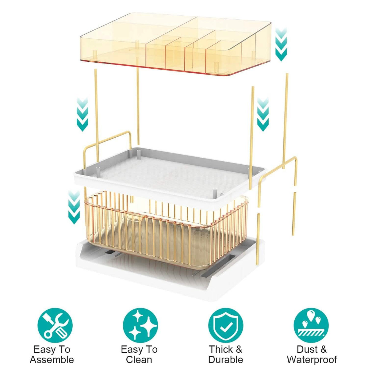 3-Tier Make Up Organizer - A-1 Thread Vault