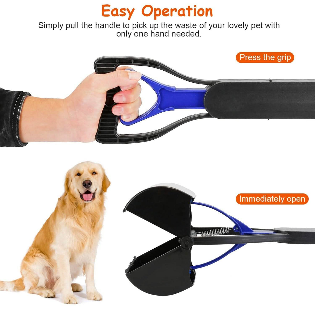 31.5-Inch Pet Pooper Scooper - A-1 Thread Vault