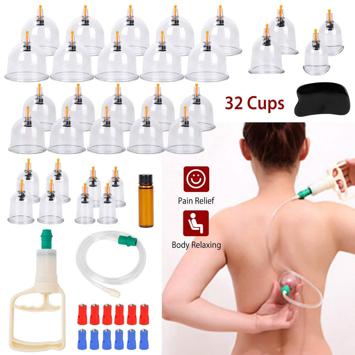 32 Cups Chinese Therapy Set - A-1 Thread Vault