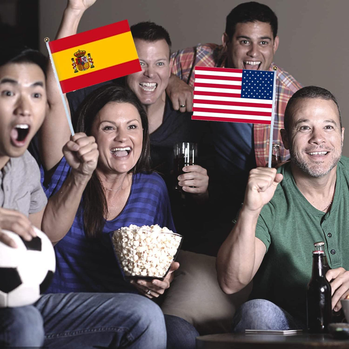 32-Pieces: World Cup 2022 Participating National Teams Flags - A-1 Thread Vault