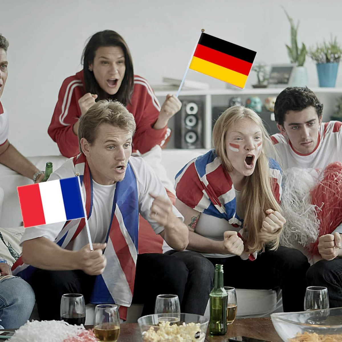 32-Pieces: World Cup 2022 Participating National Teams Flags - A-1 Thread Vault