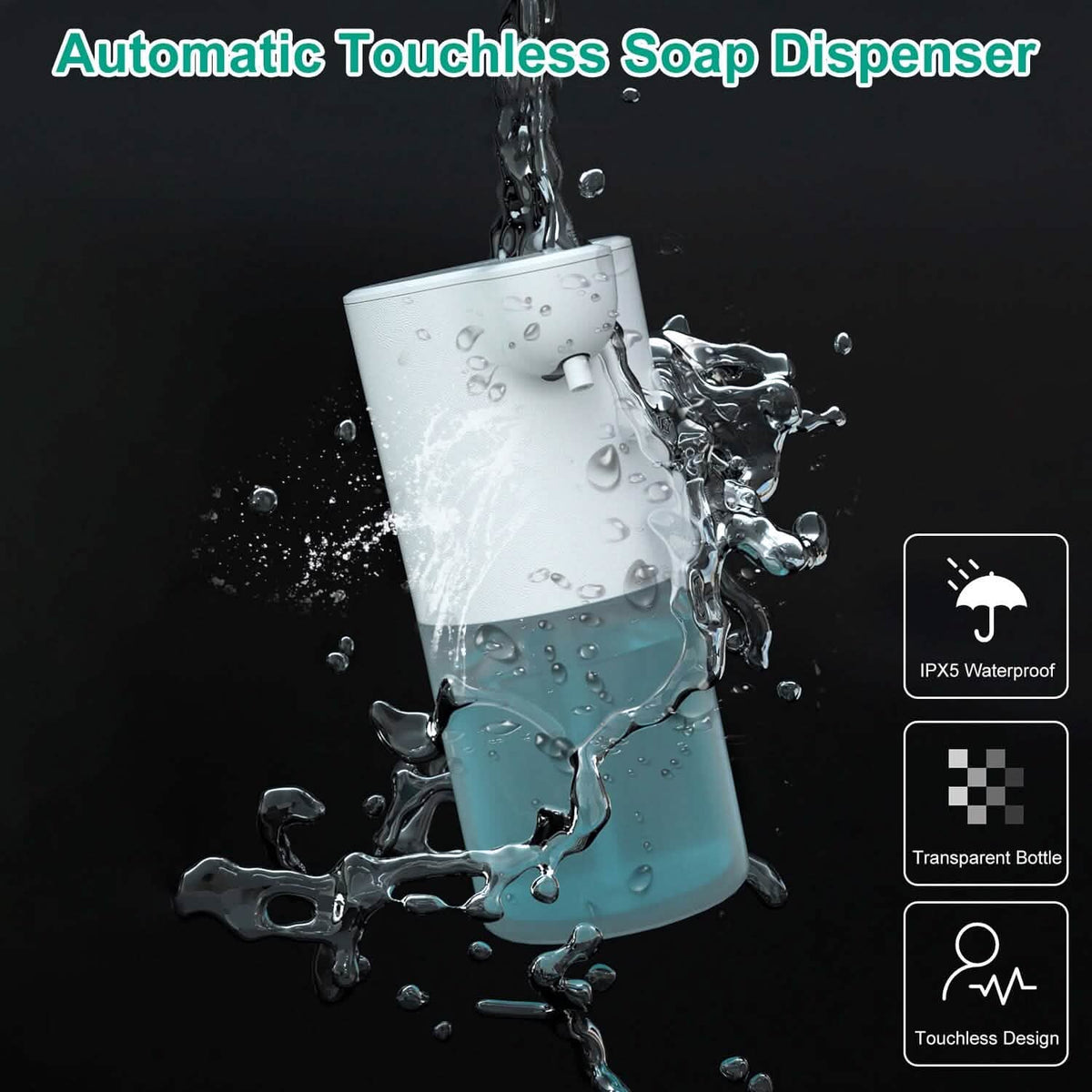 350ml Automatic Foam Soap Dispenser Rechargeable Touchless - A-1 Thread Vault