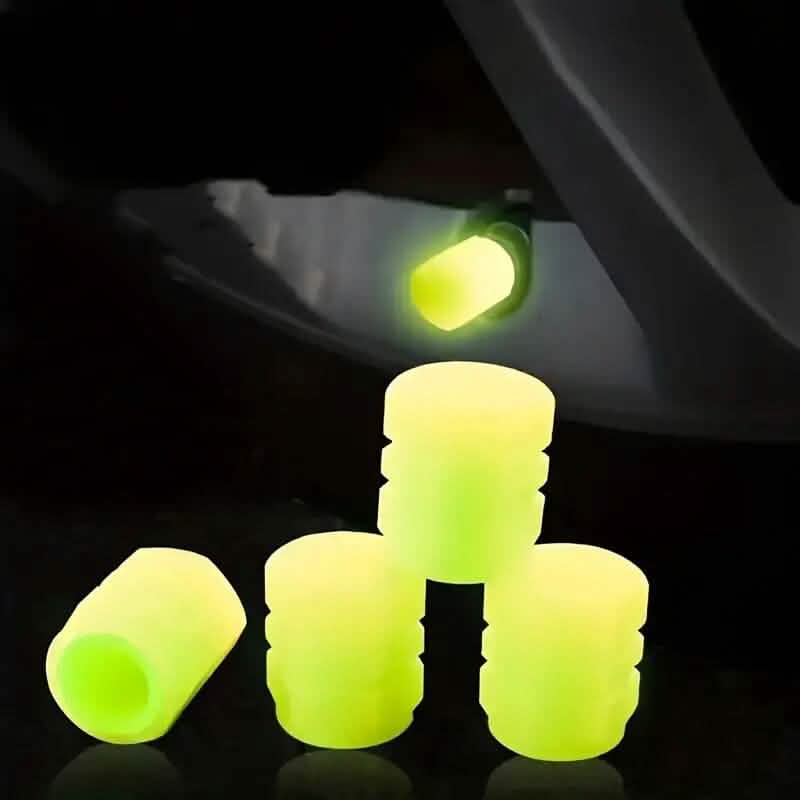 36-Pieces: Glow-in-the-Dark Car Tire Valve Cap Set - A-1 Thread Vault