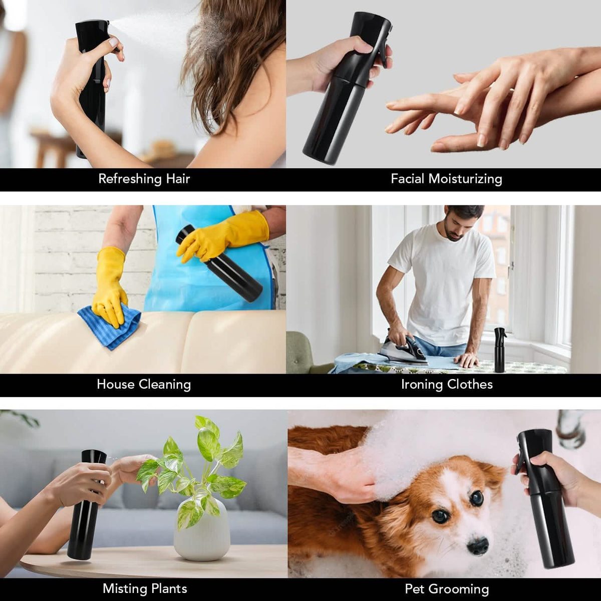 360 Continuous Hair Water Ultra Fine Mister Spray Bottle - A-1 Thread Vault