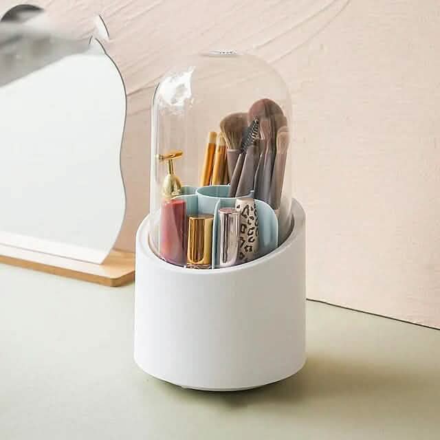 360-Degree Rotating Dustproof Makeup Brush Organizer - A-1 Thread Vault