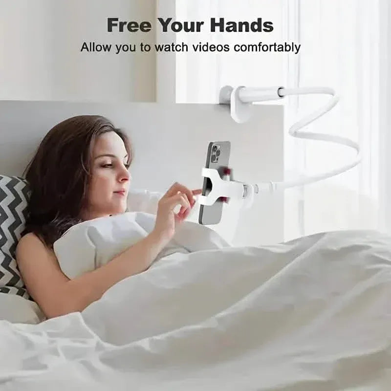 360° Rotating Universal Phone Stand with Flexible Spiral Base for Lazy Browsing - A-1 Thread Vault