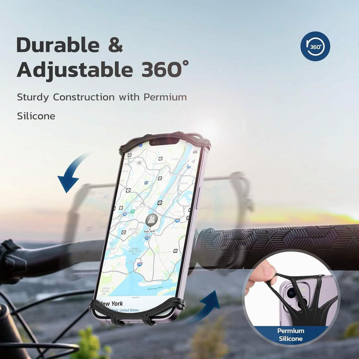 360° Rotatable Waterproof Bike Phone Mount - A-1 Thread Vault