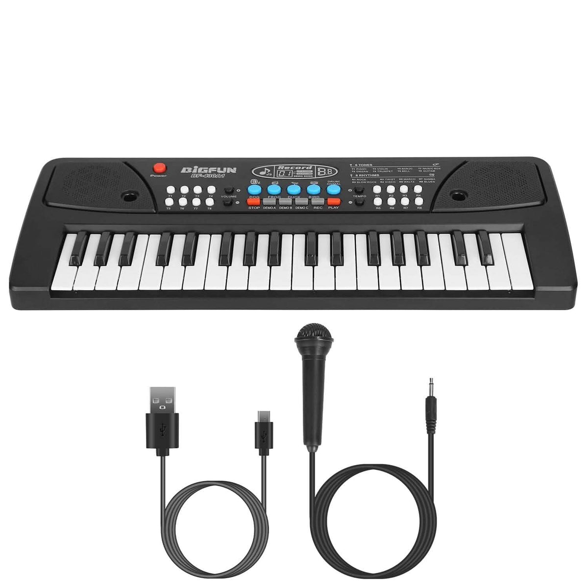 37 Keys Digital Music Electronic Keyboard Instrument with Microphone - A-1 Thread Vault