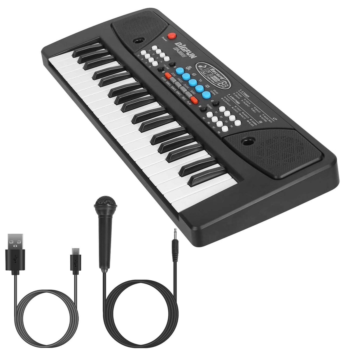 37 Keys Digital Music Electronic Keyboard Instrument with Microphone - A-1 Thread Vault