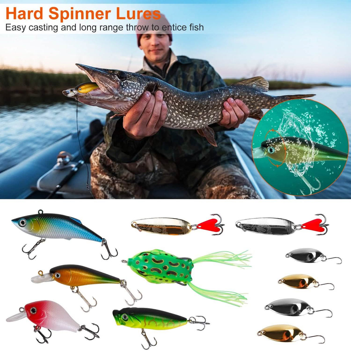 383-Piece: Fishing Lures Tackle Box - A-1 Thread Vault