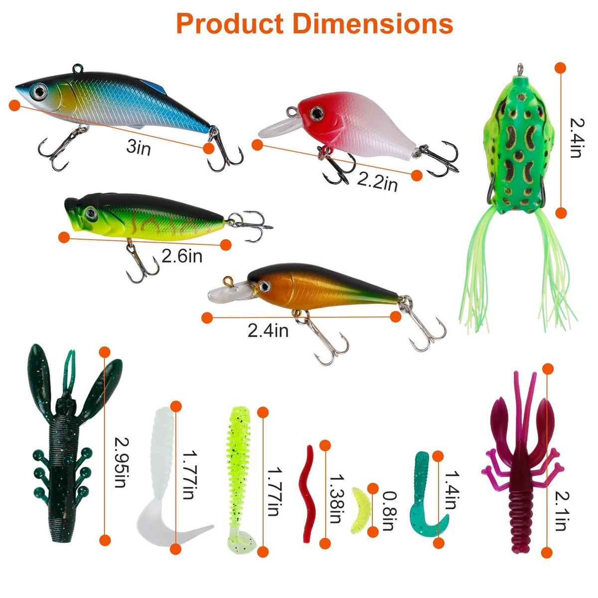 383-Piece: Fishing Lures Tackle Box - A-1 Thread Vault