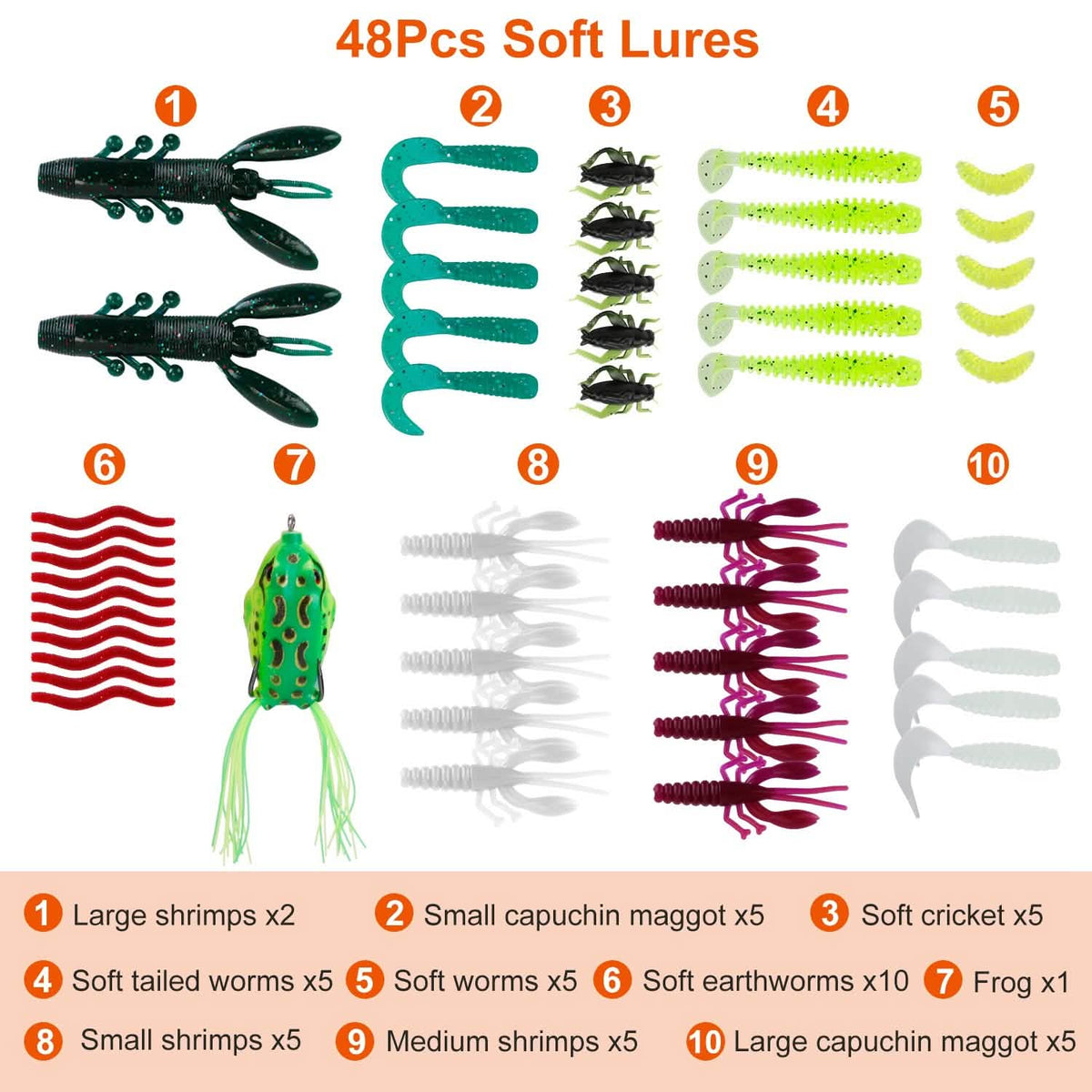 383-Piece: Fishing Lures Tackle Box - A-1 Thread Vault