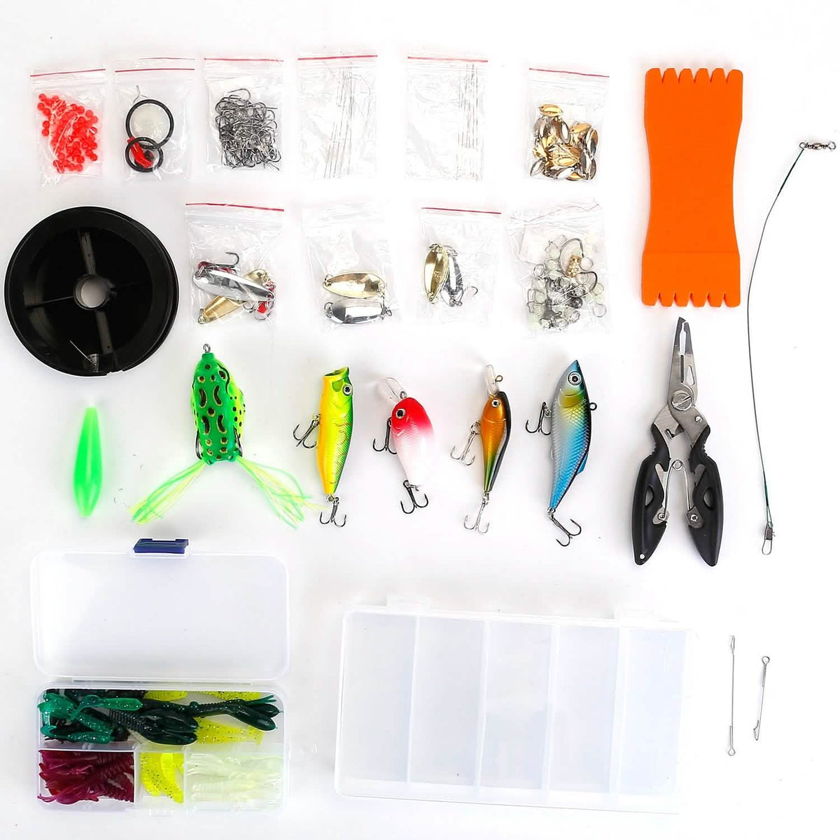 383-Piece: Fishing Lures Tackle Box - A-1 Thread Vault