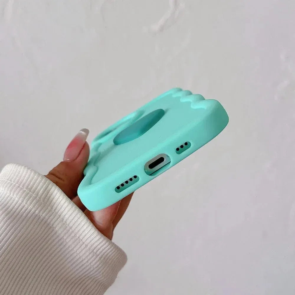 3D Love Heart Wave iPhone Case - A-1 Thread Vault