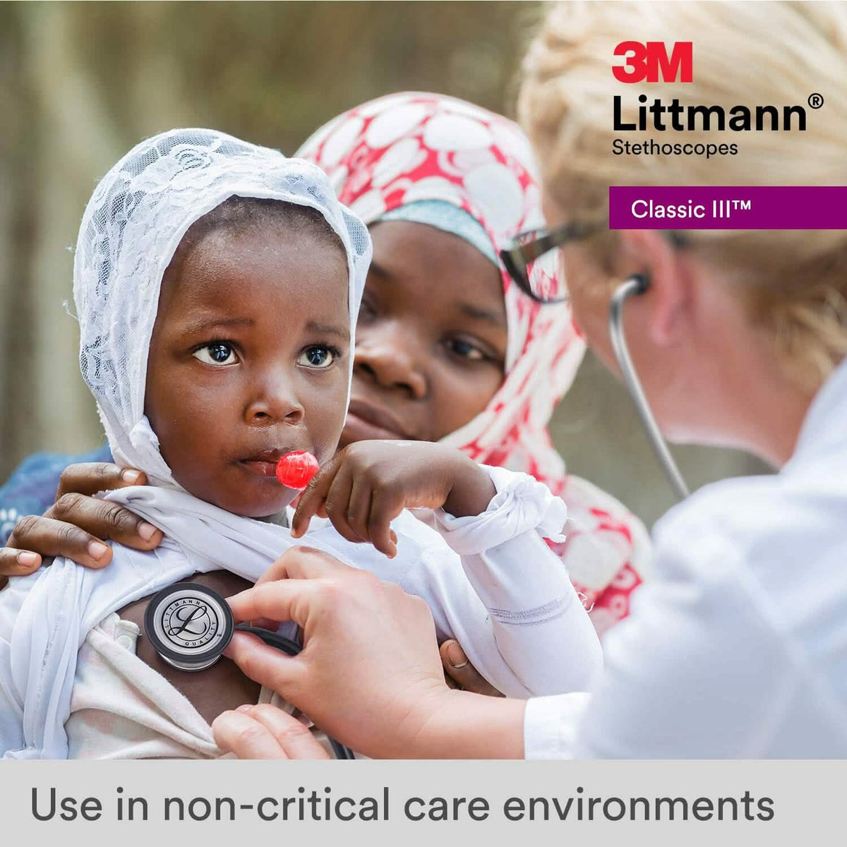 3M Littmann Classic III Monitoring Stethoscope (Refurbished) - A-1 Thread Vault
