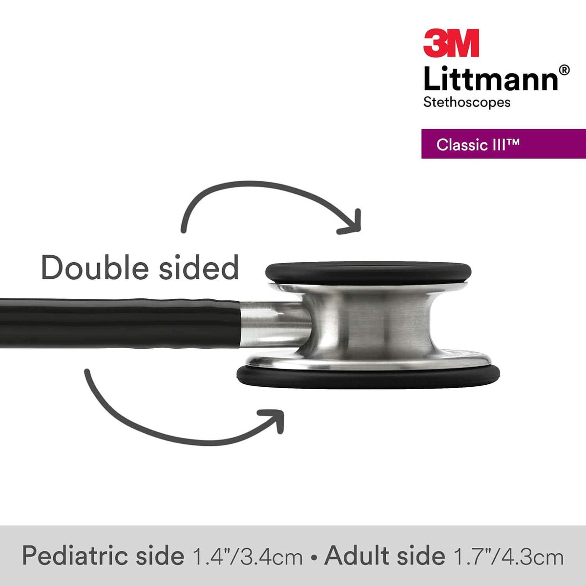 3M Littmann Classic III Monitoring Stethoscope (Refurbished) - A-1 Thread Vault