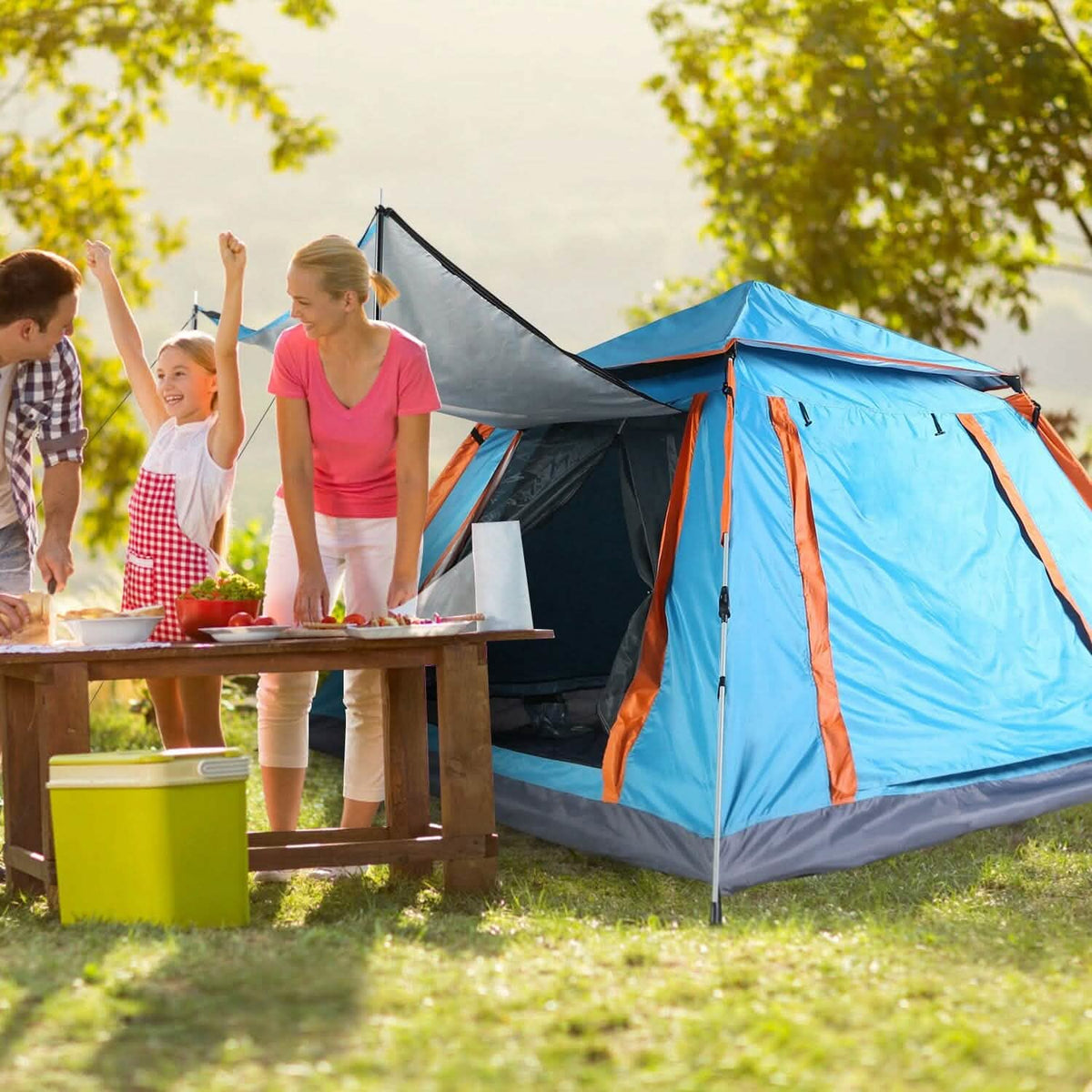 4-5 Person Camping Tent Outdoor Foldable Waterproof Tent - A-1 Thread Vault