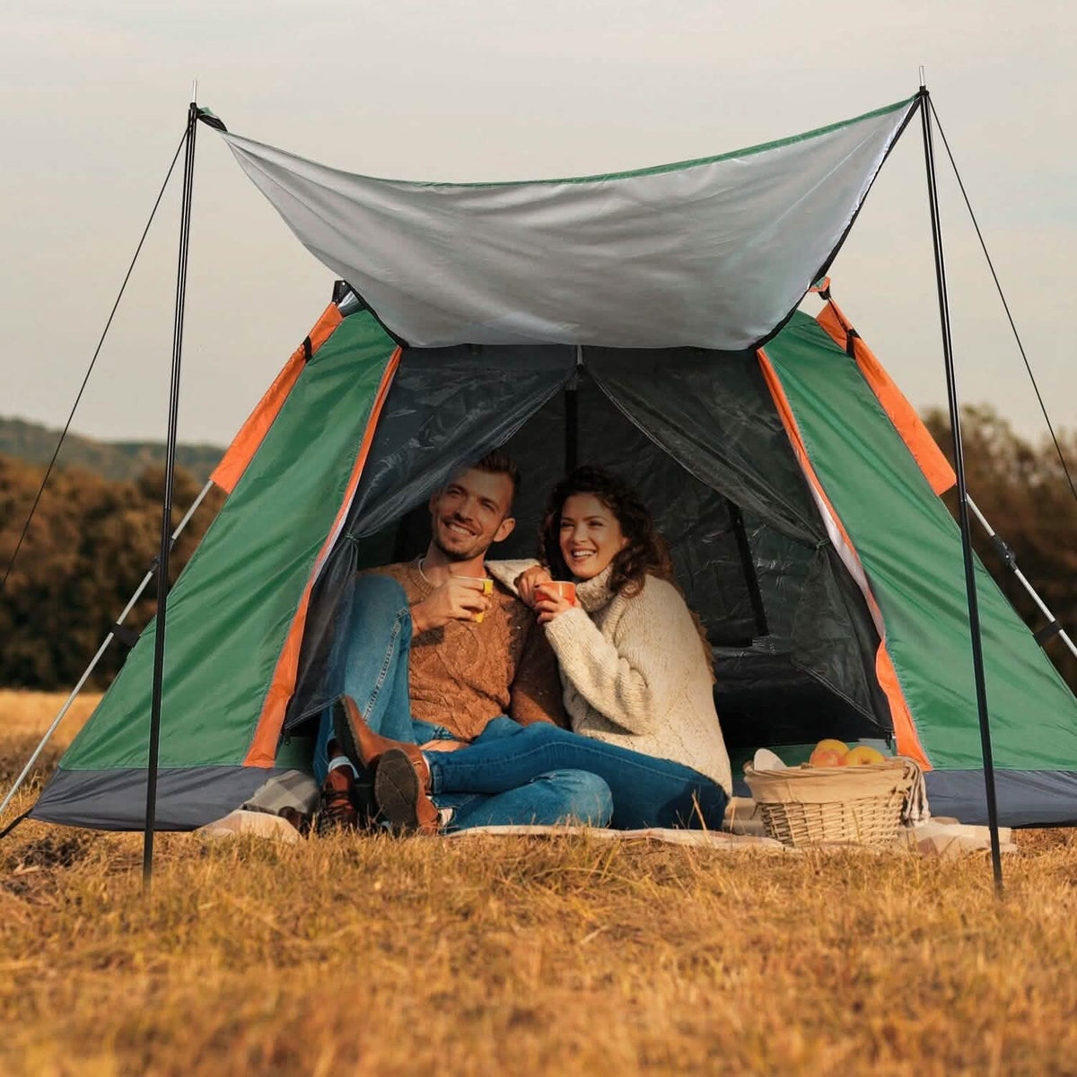 4-5 Person Camping Tent Outdoor Foldable Waterproof Tent - A-1 Thread Vault