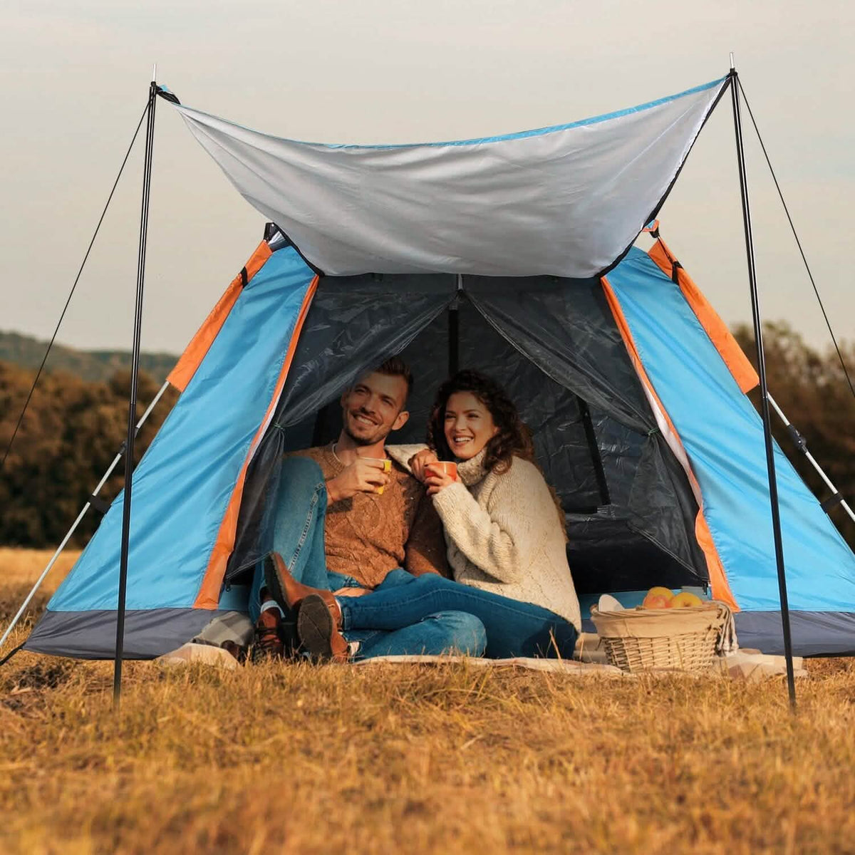 4-5 Person Camping Tent Outdoor Foldable Waterproof Tent - A-1 Thread Vault