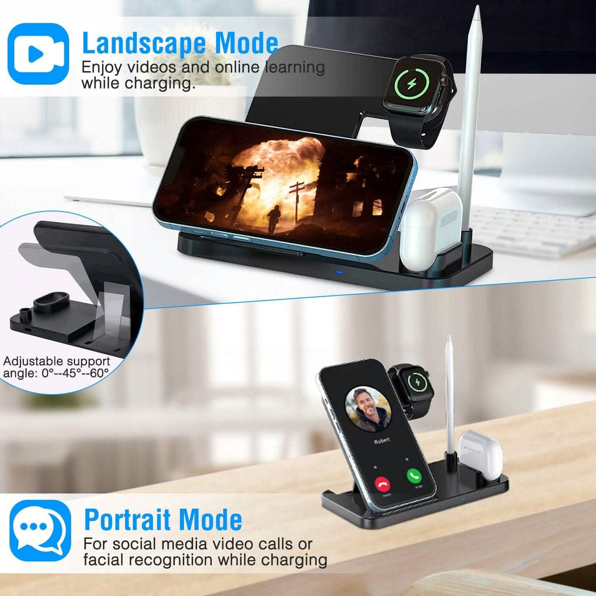 4-in-1 Foldable Wireless Charger - A-1 Thread Vault