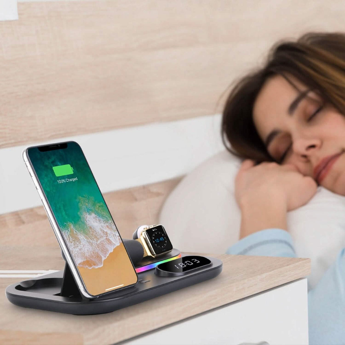 4-in-1 Foldable Wireless Charging Station Stand Dock - A-1 Thread Vault