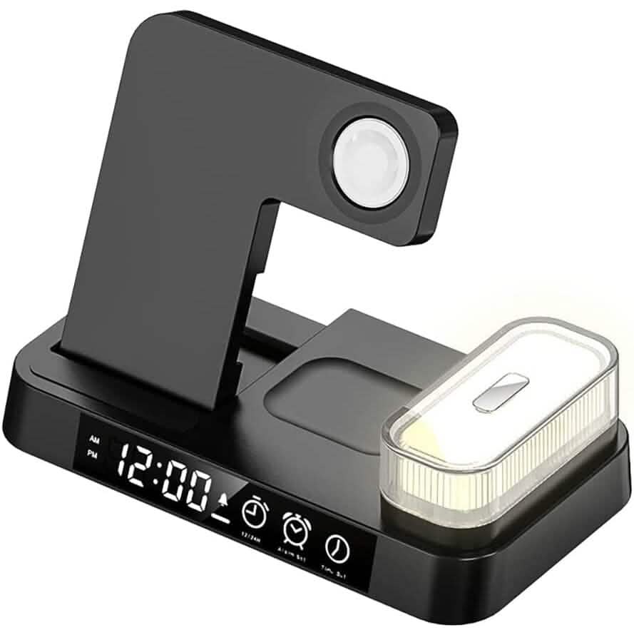4-in-1 Wireless Charging Station with LED Night Light - A-1 Thread Vault